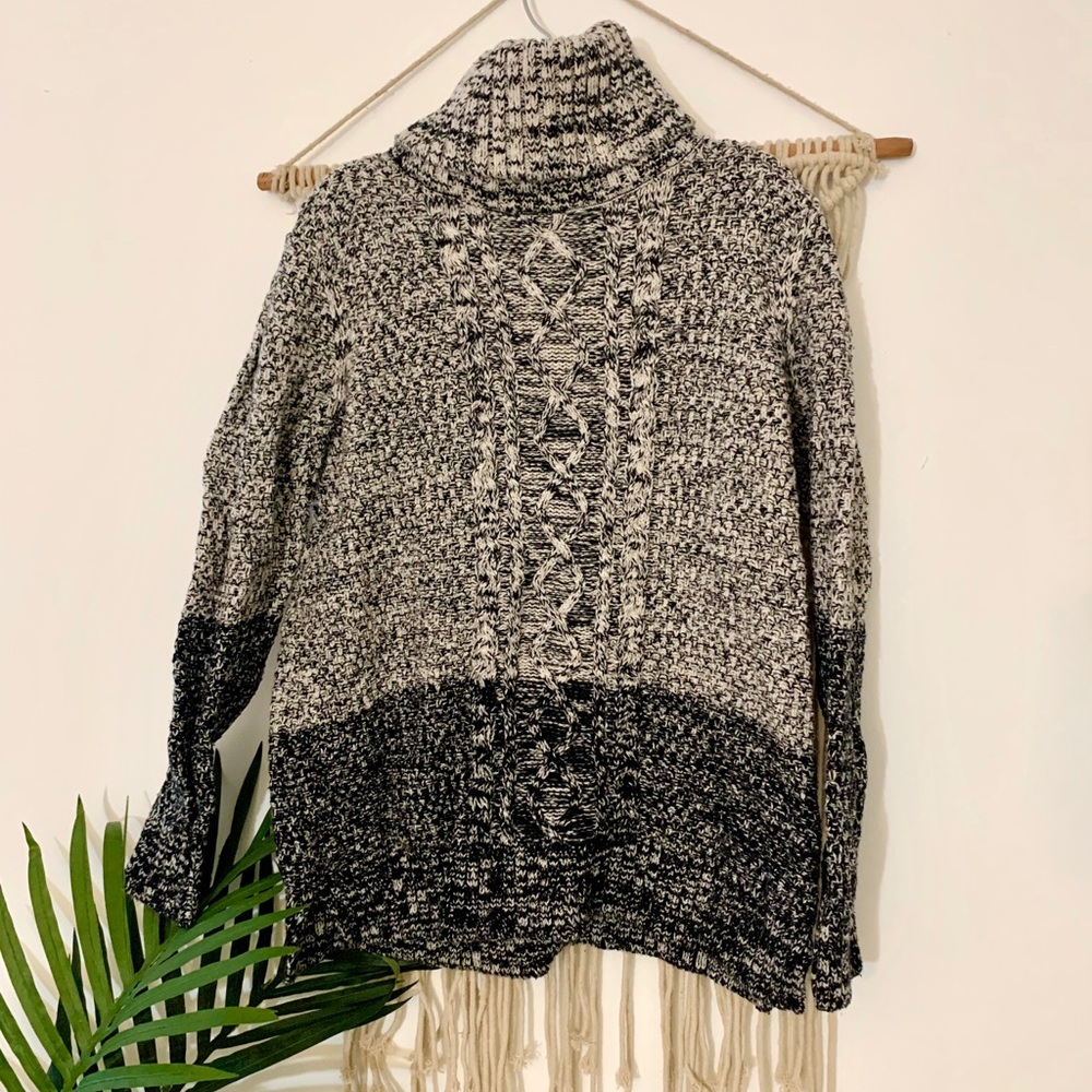Wool turtleneck sweater